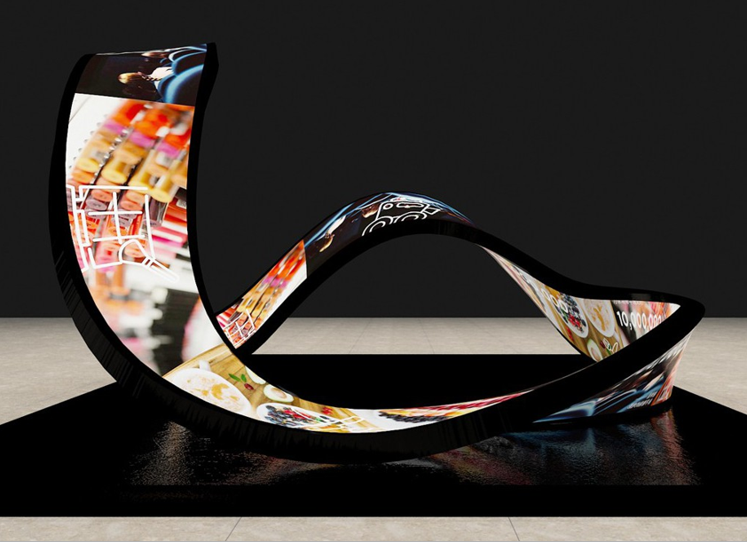 創(chuàng)意莫比烏斯環(huán)LED顯示屏